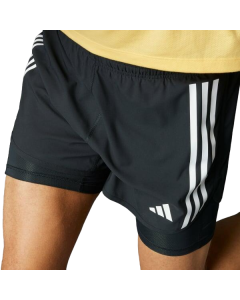SHORT ADIDAS THE RUN EXCITE 3 LISTRAS 2EM1 MASCULINO